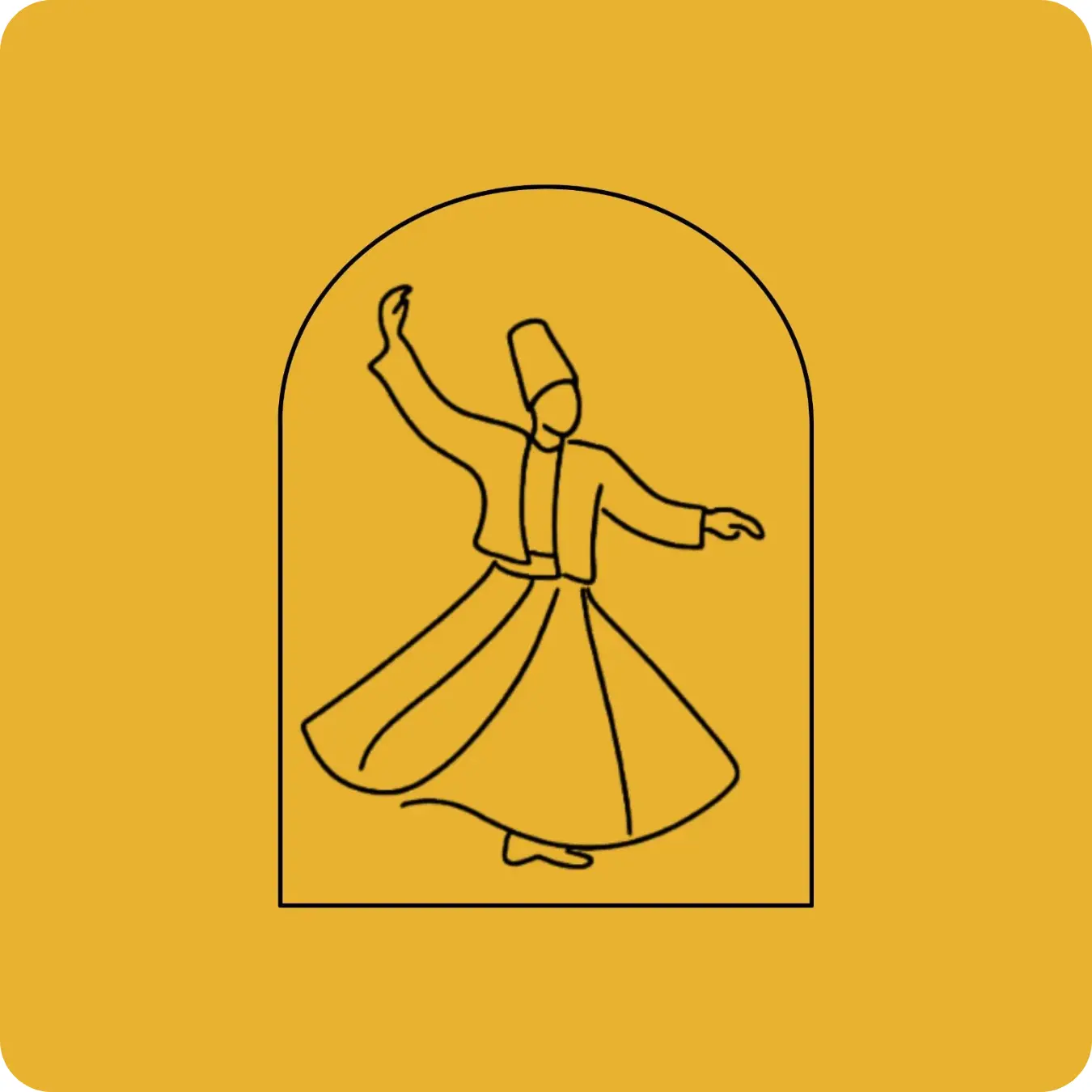 Monastère de Ségries-- icon-derviche tourneur