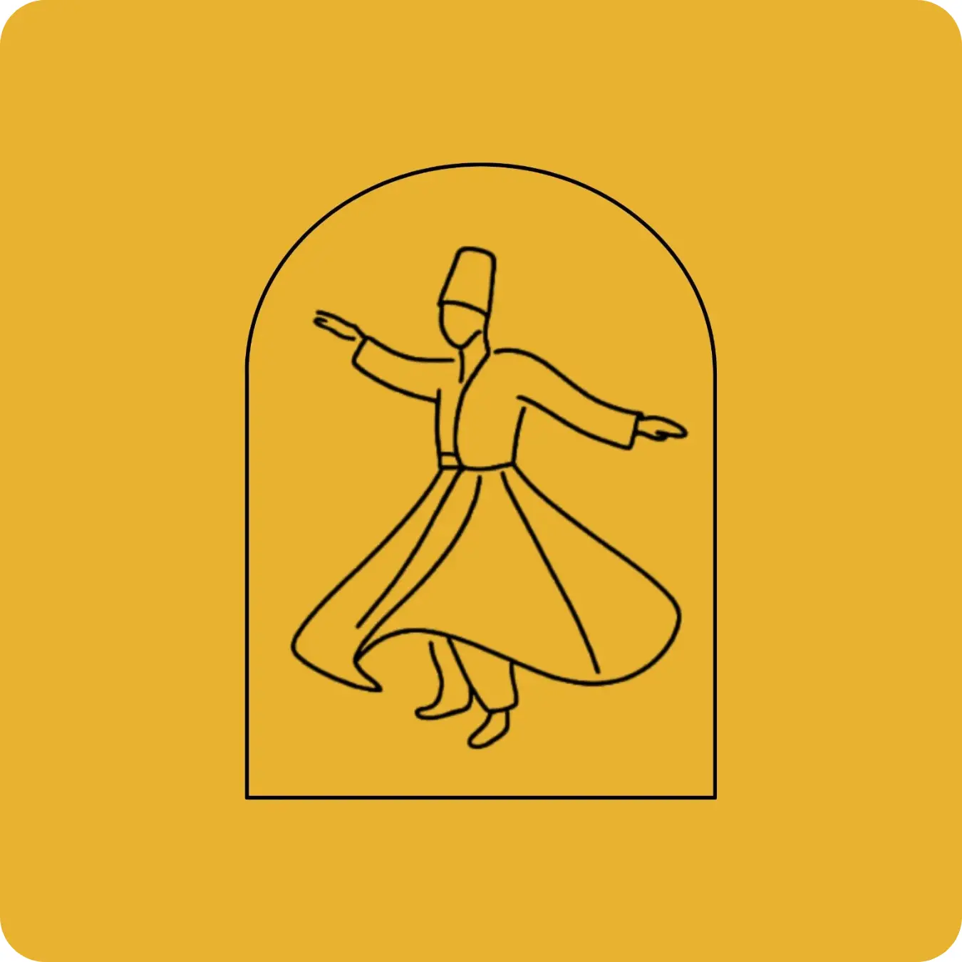 Monastère de Ségries-- icon-derviche tourneur